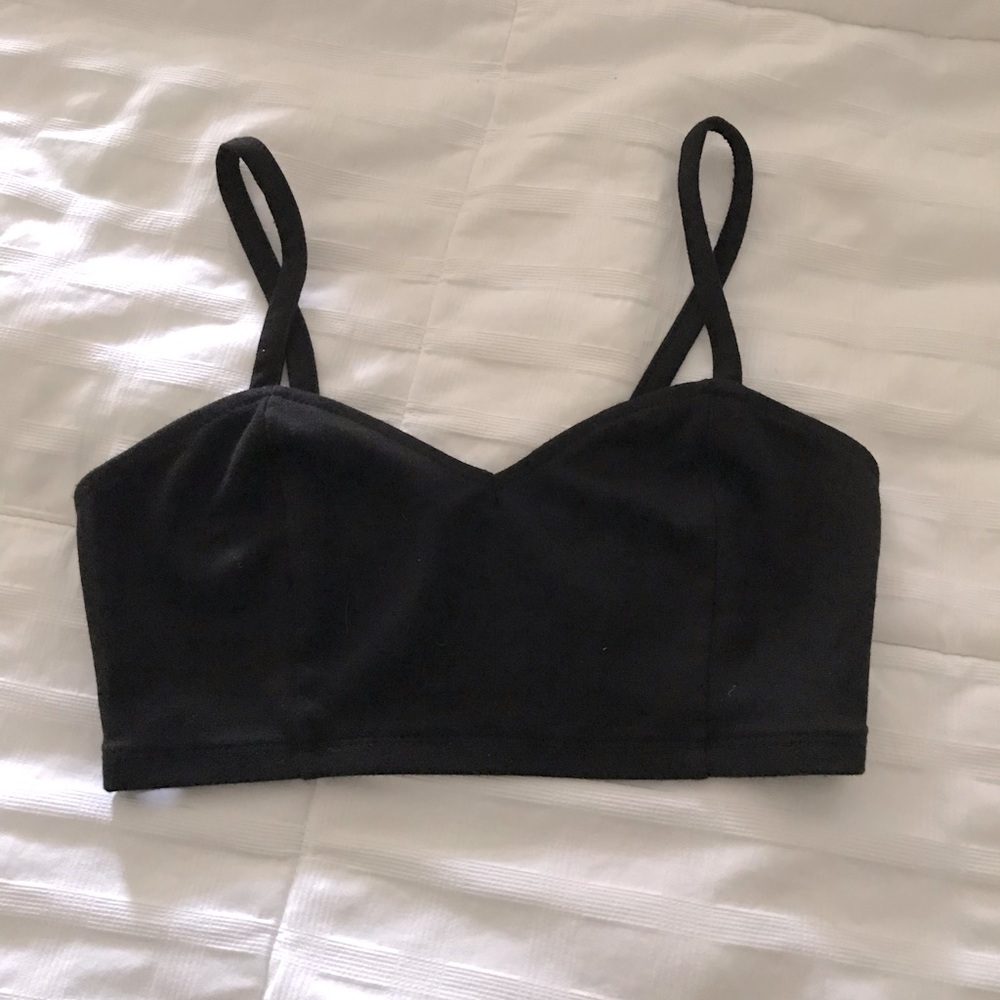 Black crop top